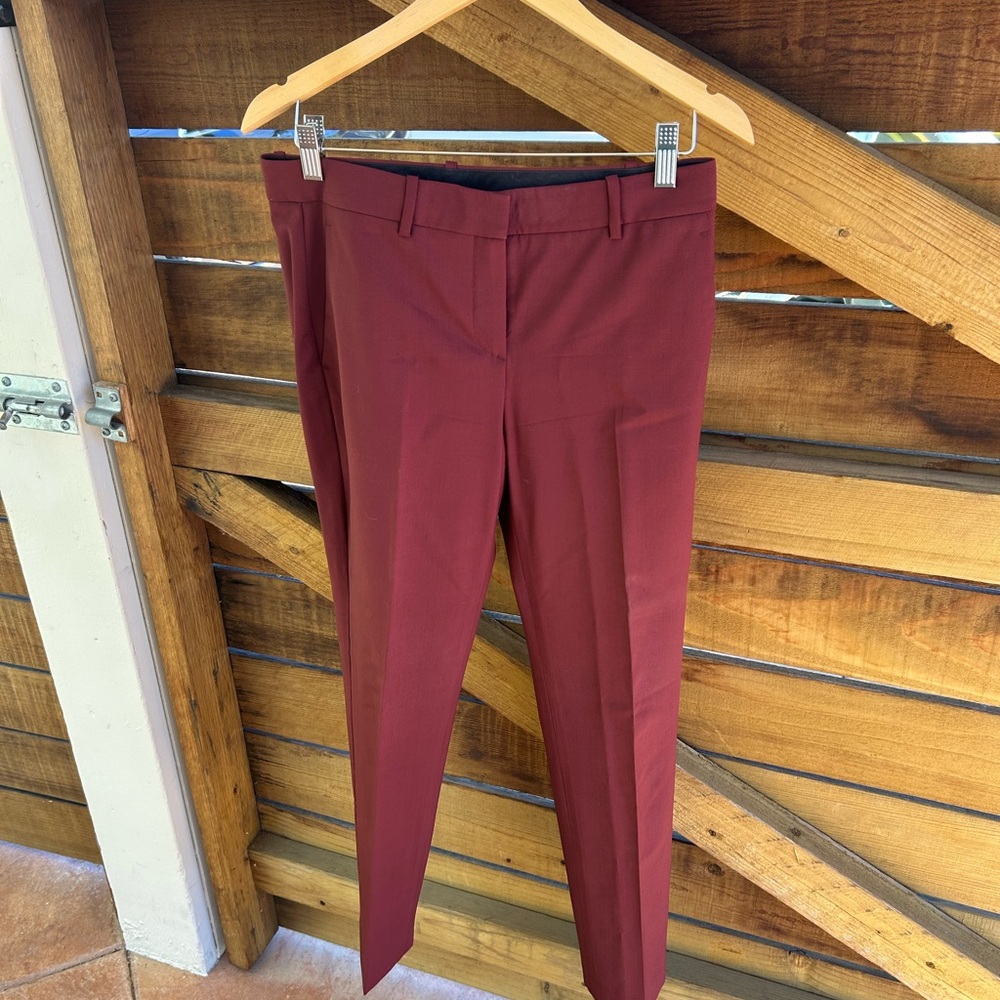 Theory dress pants, burgundy, size 4